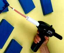 Two-Part Adhesive Gun dispenses fine bead without shaking.