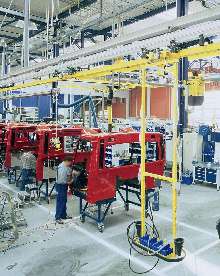 Tool Trolley delivers compressed air to tools on shop floor.