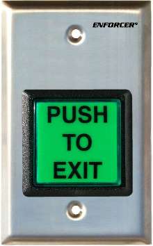 Push-To-Exit Plates offer English and Spanish messages.