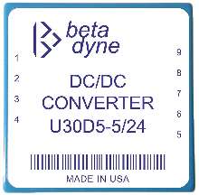DC/DC Converter offers dual isolated outputs.