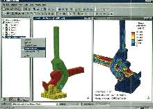 Software provides linear contact analysis.