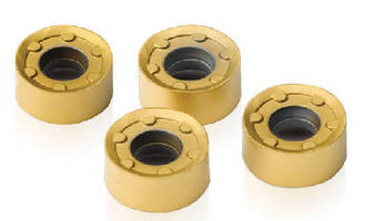 Indexable Milling Inserts include anti-rotation feature.