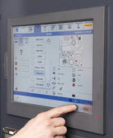 Touchscreen GUI enhances laser cutting system operation.