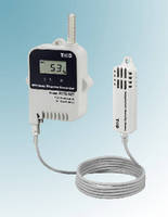 Wireless Data Logger measures temperature and humidity.