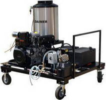 Steam Pressure Washer cleans and maintains parking lots.
