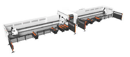 Laser Cutting System handles variety of tubes and pipes.