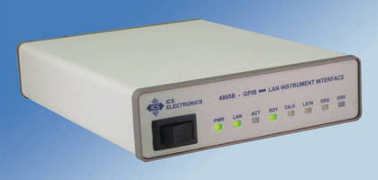 GPIB to LAN Interface works with range of instruments.