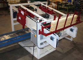 Double End Trim Saw features variable speed feed.