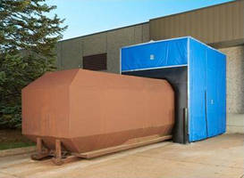 Compactor Enclosure features modular industrial fabric design.