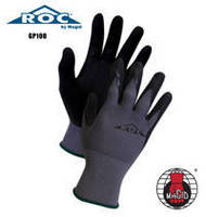 Work Gloves feature flexible nitrile coating for dexterity.