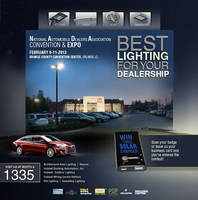 Seven Leading Brands from Hubbell Lighting Showcase Energy Savings Solutions for Dealerships at 2013 NADA Convention