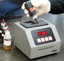 Portable IR Analyzer measures soot percent in diesel engines oil.