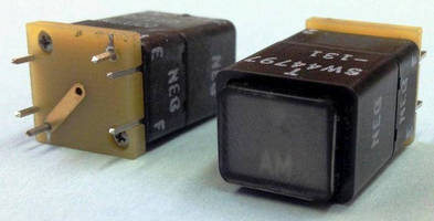 Lighted Pushbutton Switch features split-image design.