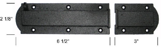 Shutter Slide Bolt features anti-rattle spring.