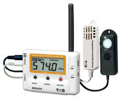 Wireless Logger monitors illuminance, UV, temperature, humidity.
