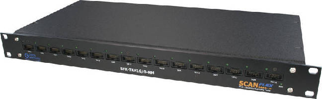 TAP Transceiver provides 16 parallel test access ports.