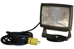 LED Blasting Light features 200 lb grip magnetic base.