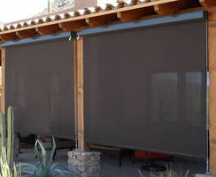 Shade Fabric provides exterior sun control.