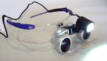 Clip-On LED Headlight includes waterproof loupe.