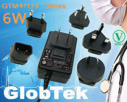 Wall Plug-In Switching Power Supply features Level V efficiency.