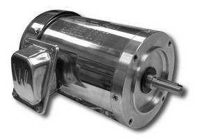 Washdown Duty AC Motors feature stainless steel construction.