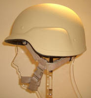 Military Helmet combines ergonomics and ballistics protection.