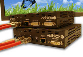 Dual Link Extenders transport 2 K video over coax and fiber.