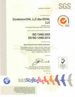 DCHN, a Subsidiary of Katahdin Industries, Inc. Receives ISO-13485 Accreditation.