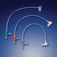 Hemostasis Valve features sideport tubing and 3-way stopcock.