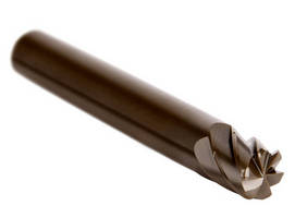 Solid Ceramic End Mill comes in 4- or 6-fluted versions.
