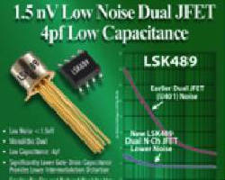 Monolithic Dual N-Ch JFET supports low noise applications.