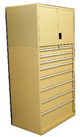 Secure Storage Cabinets feature lockable top cupboard.
