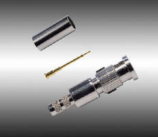 BNC Male Connectors offer optimal performance up to 3 GHz.