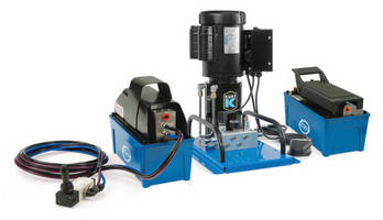 Pneumatic/Hydraulic Pumps serve precision clamping applications.