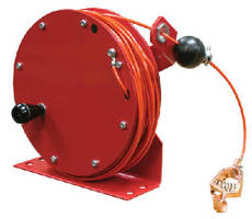 Static Discharge Cable Reel features manual rewind.