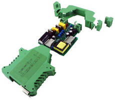 PCB Component Housings have DIN rail mount design.