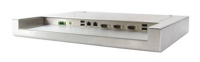 Stainless Steel Panel PC is protected on 5 sides to IP65.