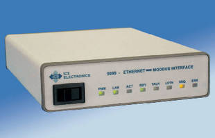Interface Board supports Ethernet to Modbus communication.