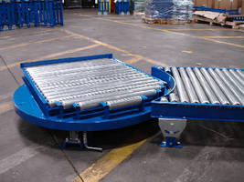 Manual Conveyor Turntable rotates 360 degrees.