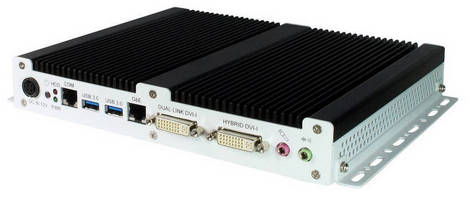 Fanless Digital Signage Player supports 2 independent HD displays.