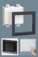 Plastic Enclosures feature flush mounting frames.