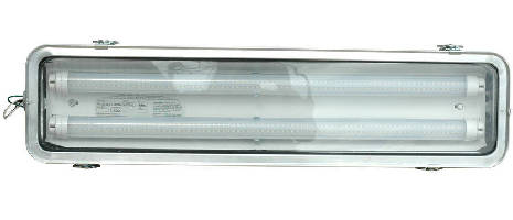 Explosion Proof LED Light features battery backup system.