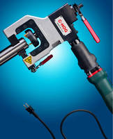 Electric OD Clamping End Prep Tool features 950 W motor.