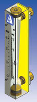 Panel Mount Acrylic Flowmeters feature interchangeable scales.