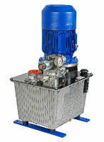 Hydraulic Power Unit activates slide plates or valve pistons.