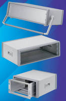 Aluminum 19 in. Instrument Enclosures accept 3U equipment.