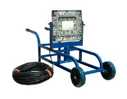 LED Work Light features cart-mounted design for mobility.