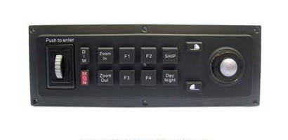 Compact Marine-Grade Keyboard simplifies navigation control.