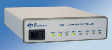 Ethernet to GPIB Controller provides remote gateway access.