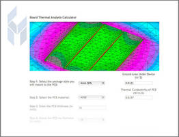 Thermal Analysis Calculator Estimates Accurate  Package Bottom  Temp Based on PCB Construction